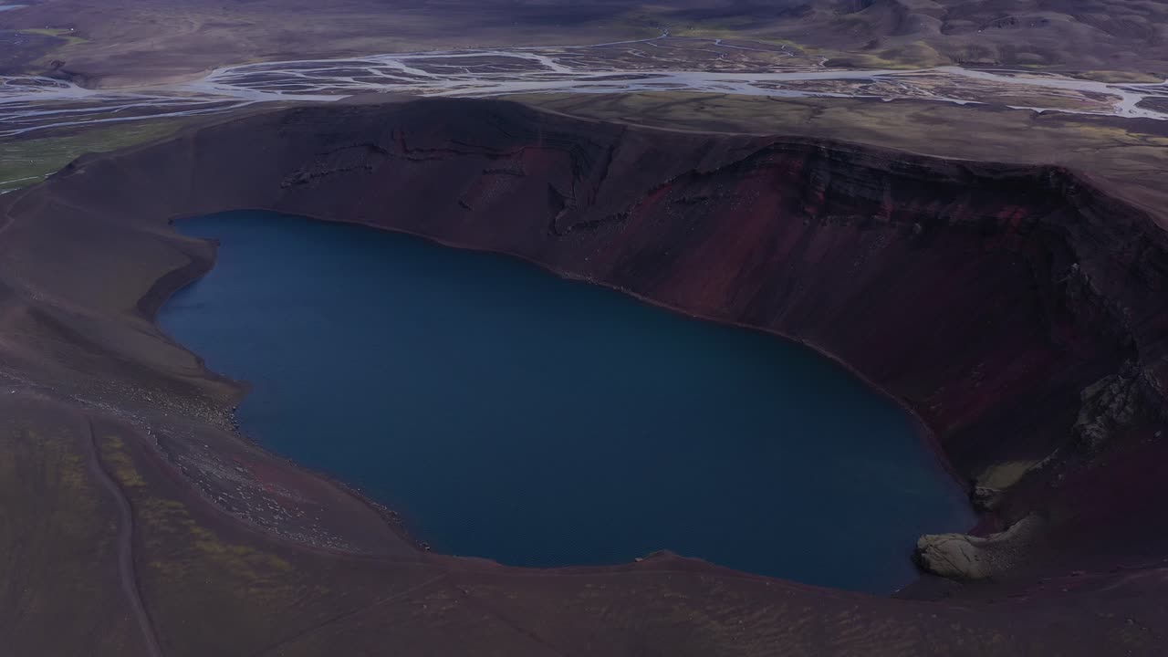 Icelandic Volcanic Crater Lake