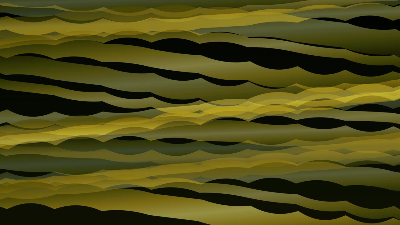 Abstract Motion Background with Wavy Yellow and Green Lines