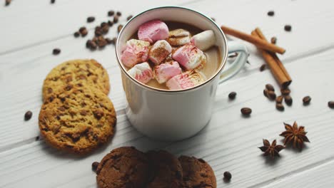 cup of cacao with marshmallows