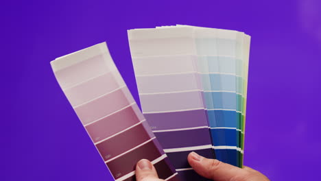 muestras de colores para el diseño interior o exterior