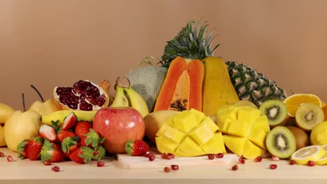 a vibrant assortment of various fresh fruits