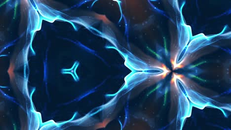 vj dj abstract blue orange flow motion animated