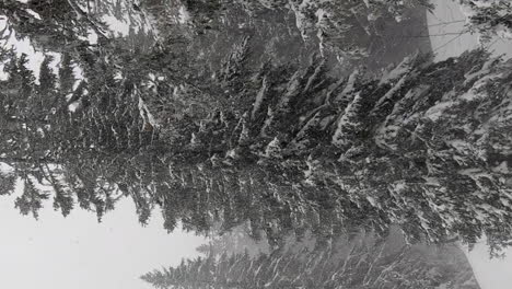 snow falling at avoriaz ski resort, france