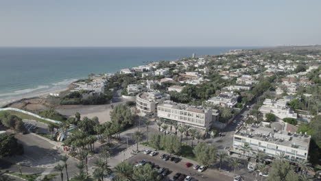 the entrance to the sharon beach in herzliya, israel in shikun haprogresivim - it is close to the most expensive neighborhood in the city - d-log file