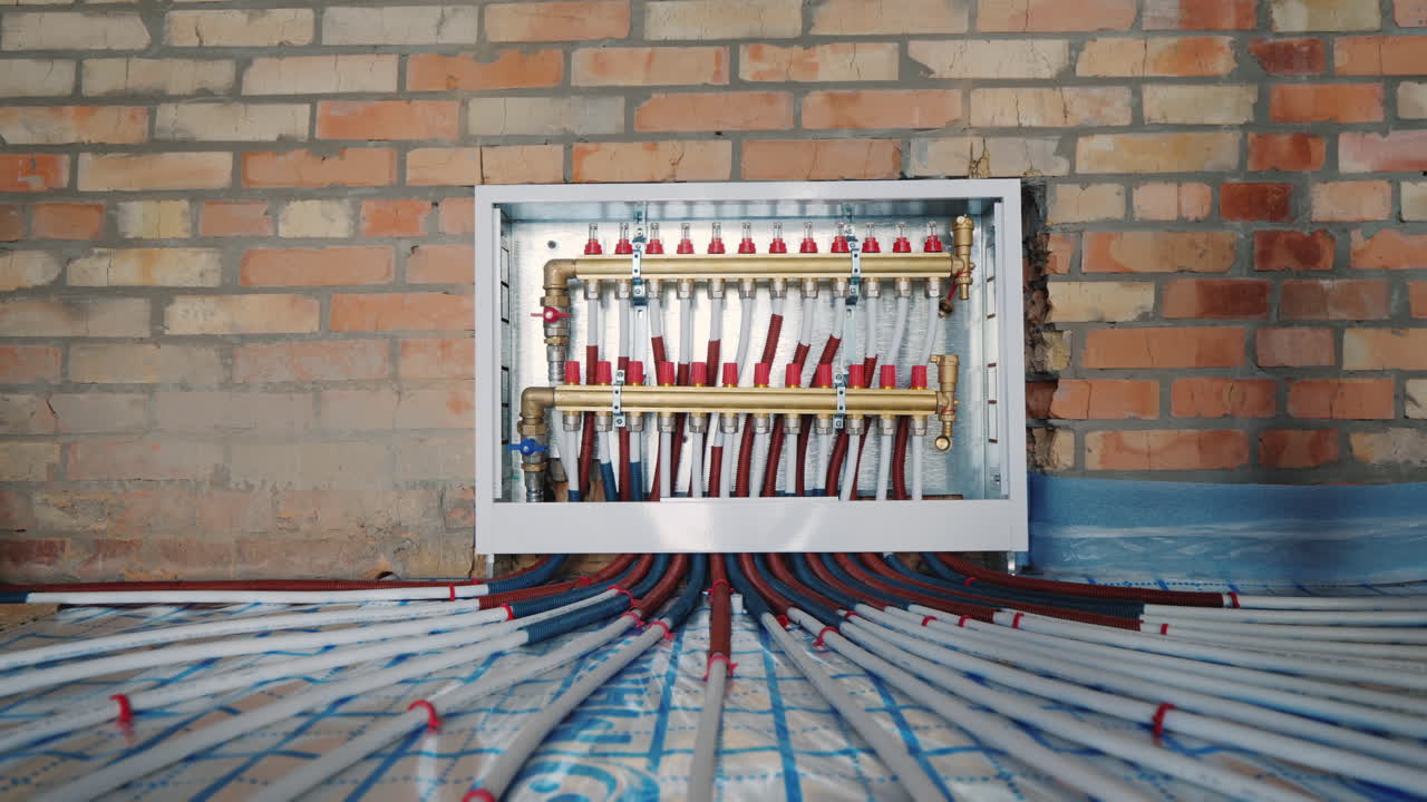 sistema de peine de un piso con aislamiento térmico moderno sistema de calefacción