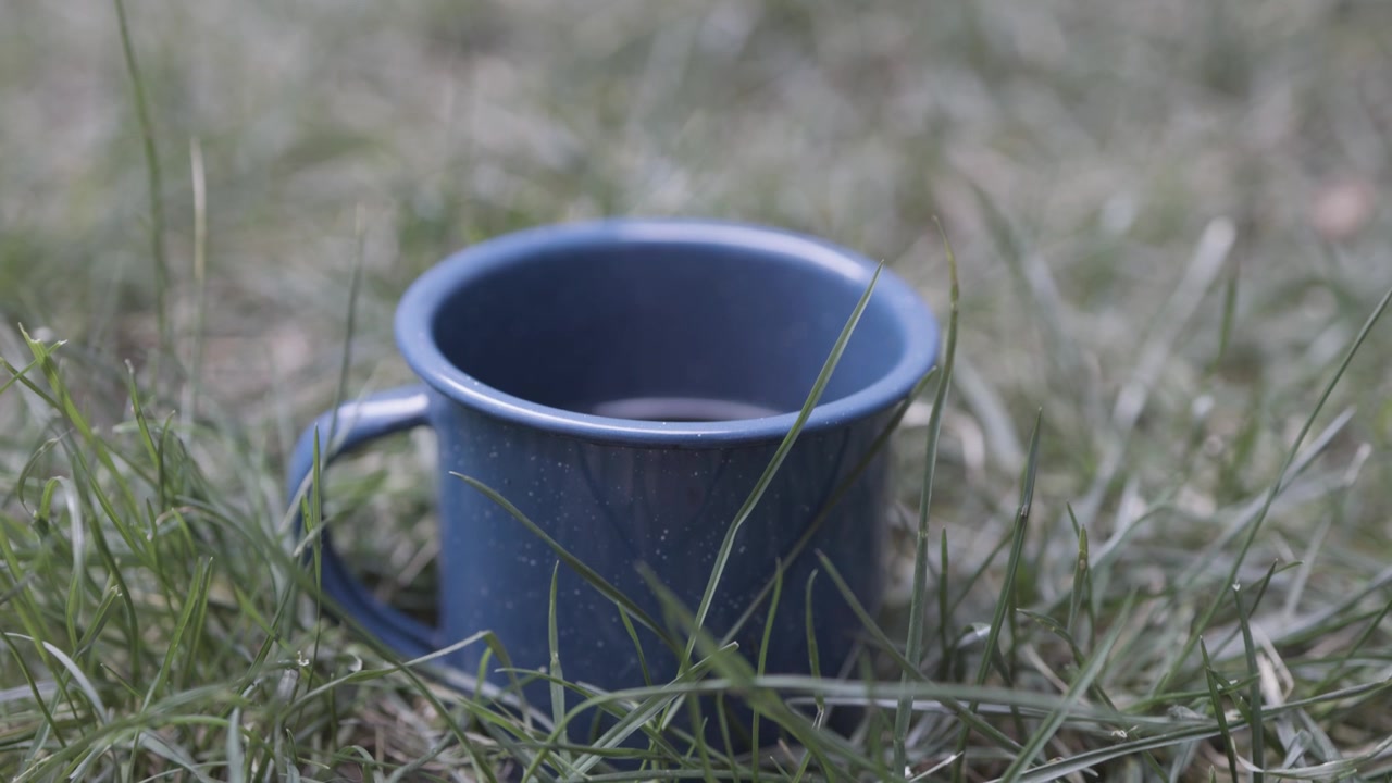 Mountain Chile Coffee Mug Steam Grass dawn