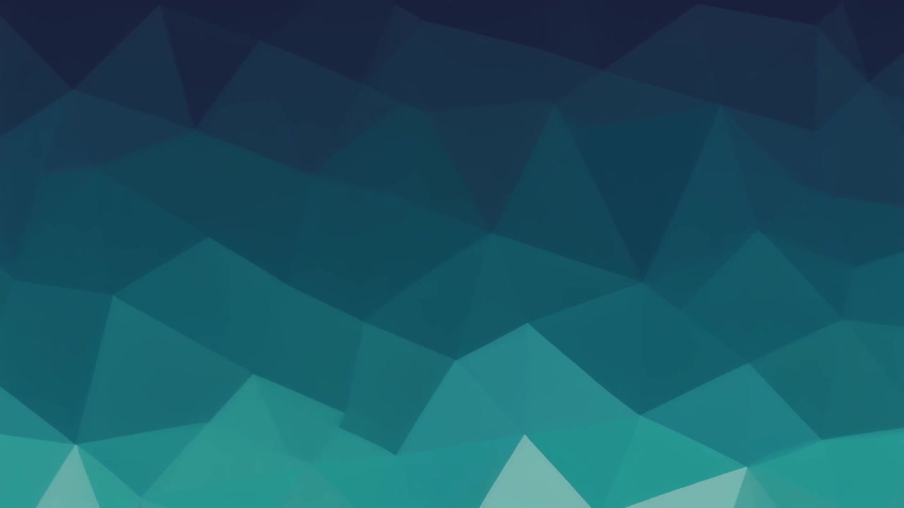 Sfondo astratto geometrico low poly con sfumatura verde acqua e blu