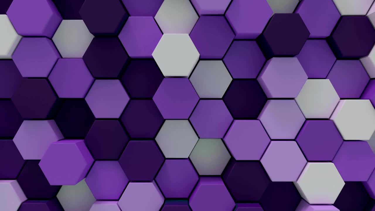 4k abstract tech grilla de panal de miel. animación en 3d.