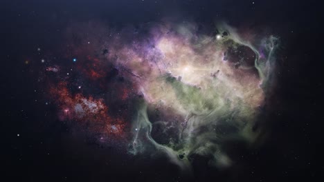 view of  outer space nebula 4k