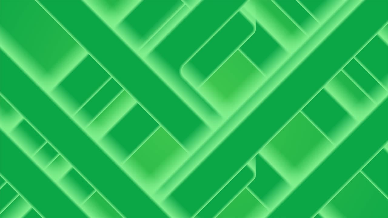 fondo de movimiento abstracto de rayas lisas de color verde brillante