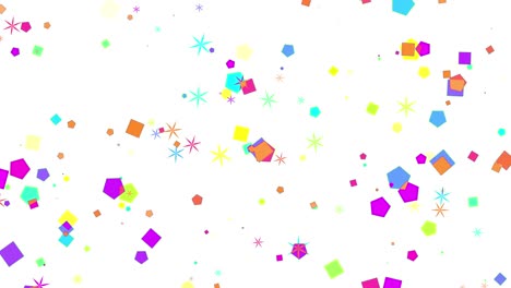 material de bucle de fondo gráfico de las hadas de las partículas brillantes