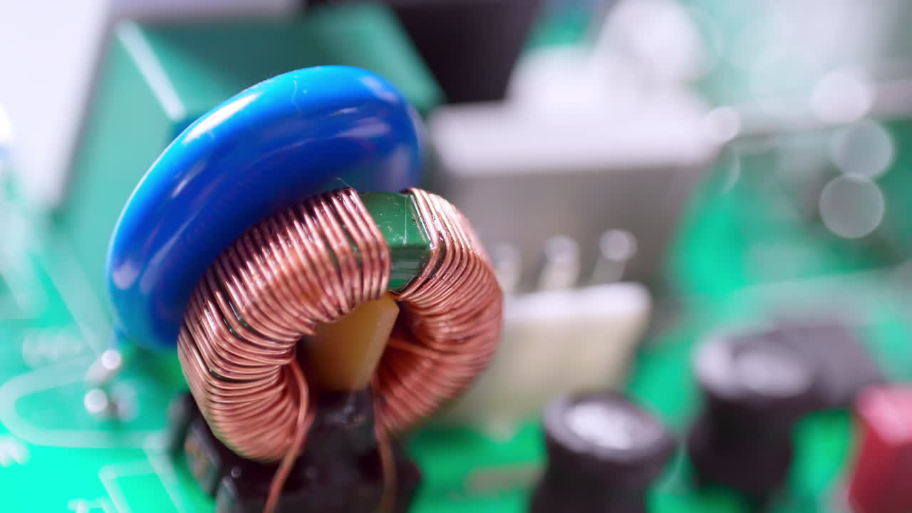 крупный план проводника на схеме, и медленно приближаясь к нему, чтобы увидеть остальные части