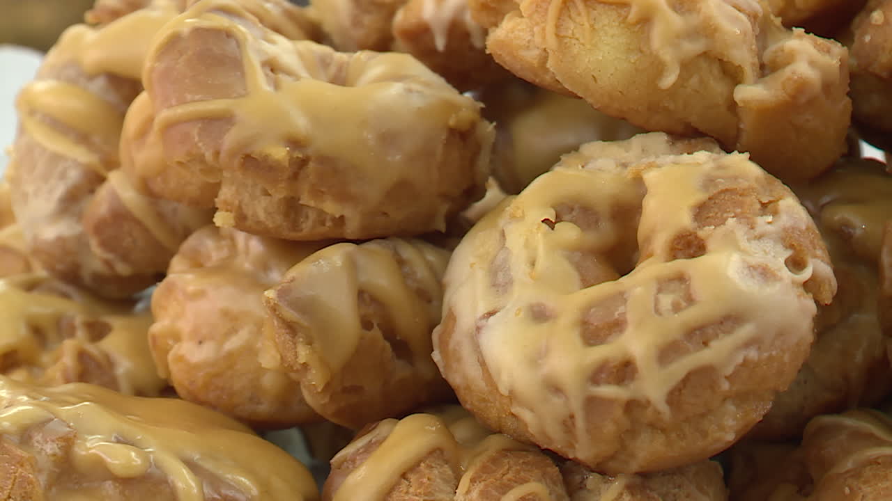 Stacked Glazed Donuts