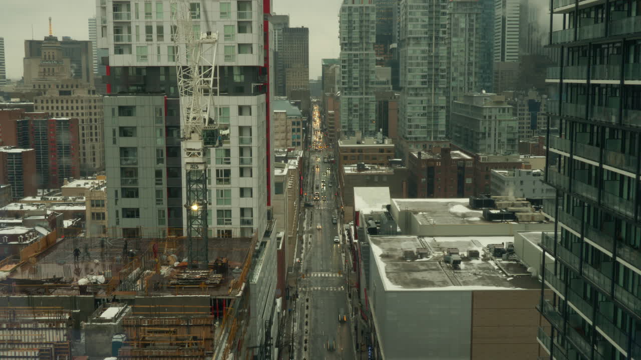 Timelapse of Richmond st. in Downtown Toronto, Canada