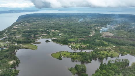 water and vegetation as far as the eye can see