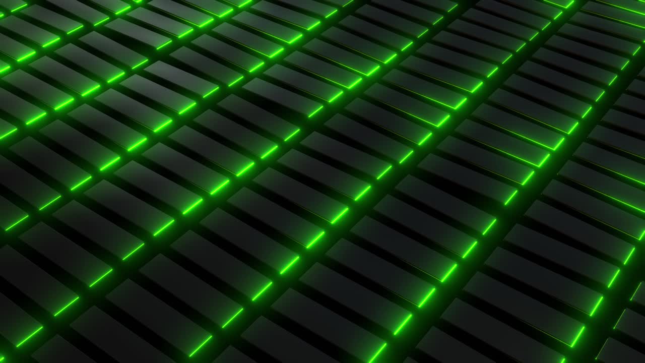 patrón geométrico abstracto con líneas verdes brillantes