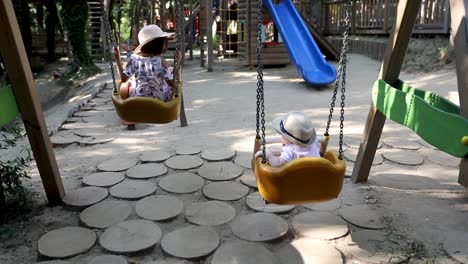 children playing in the playground