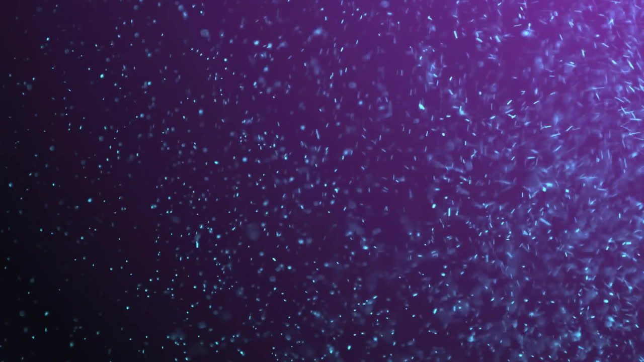 animación de puntos de luz sobre un fondo negro