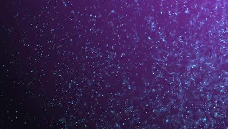 animación de puntos de luz sobre un fondo negro
