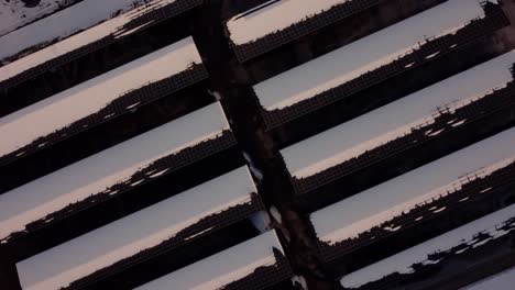 A-top-down-view-of-the-snow-covered-solar-panels-in-Calgary