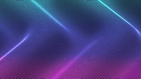 animación en bucle de flechas abstractas. fondo ondulado 3d, telón de fondo, salvapantallas. superficie de cuadrícula elegante, olas de agua, formas de flujo de líquidos. tecnología digital 4k imágenes animadas, color de gradiente