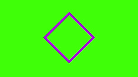 animación de formas y elementos icono en una pantalla verde