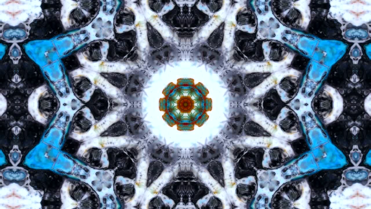 movimiento de fondo de kaleidoscopio abstractamente colorido