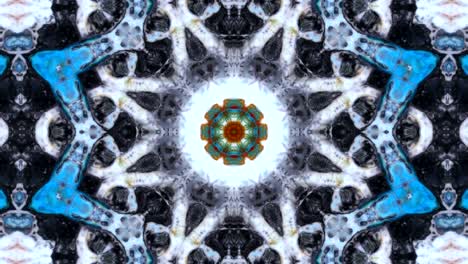movimiento de fondo de kaleidoscopio abstractamente colorido