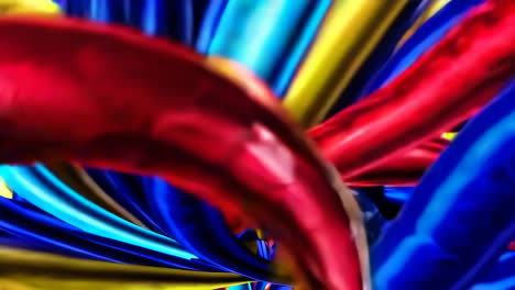líneas retorcidas abstractas y coloridas