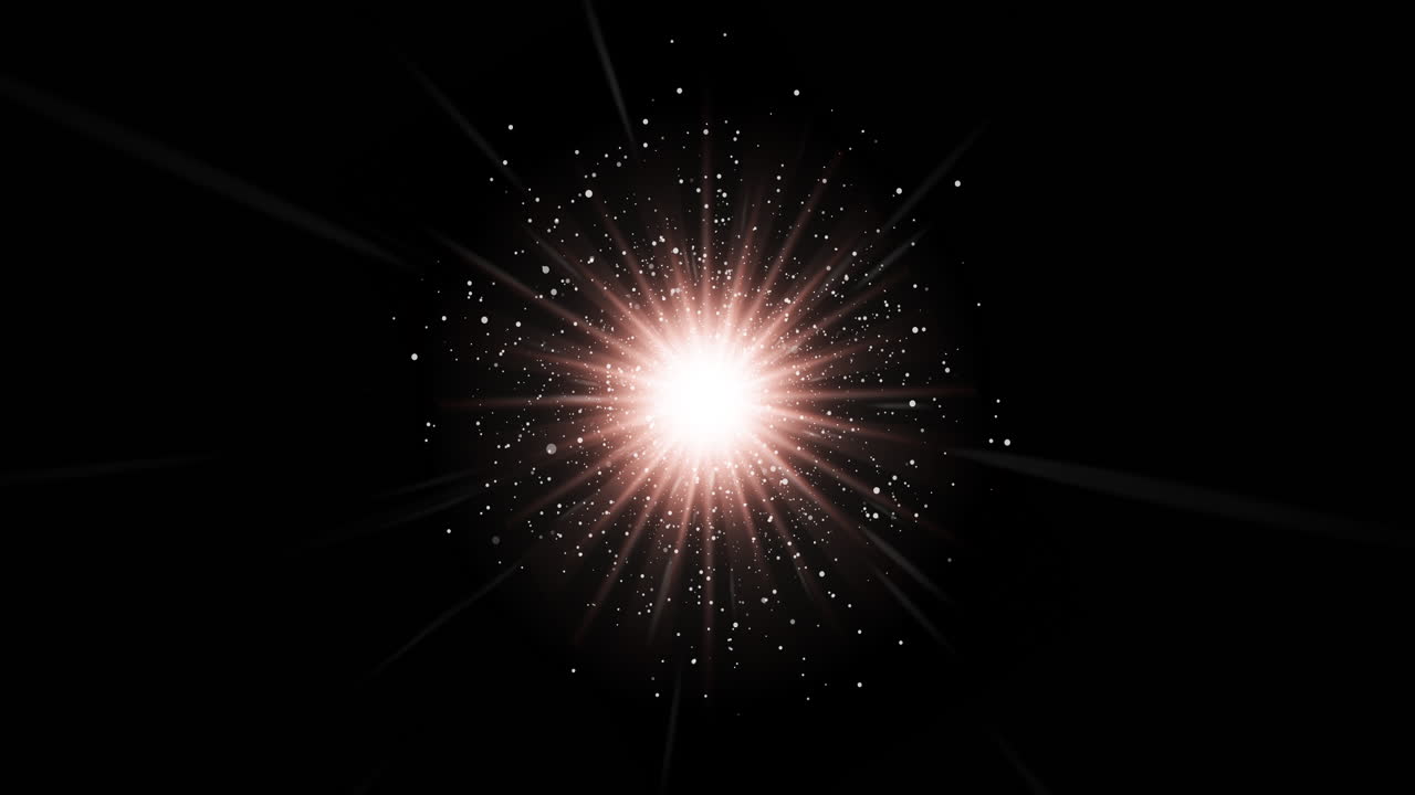 Abstract light flare with sparkles
