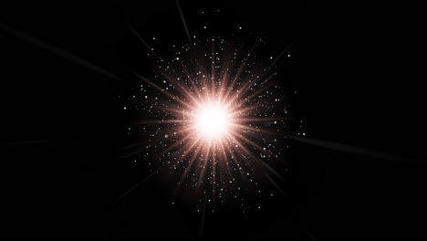 abstract light flare with sparkles