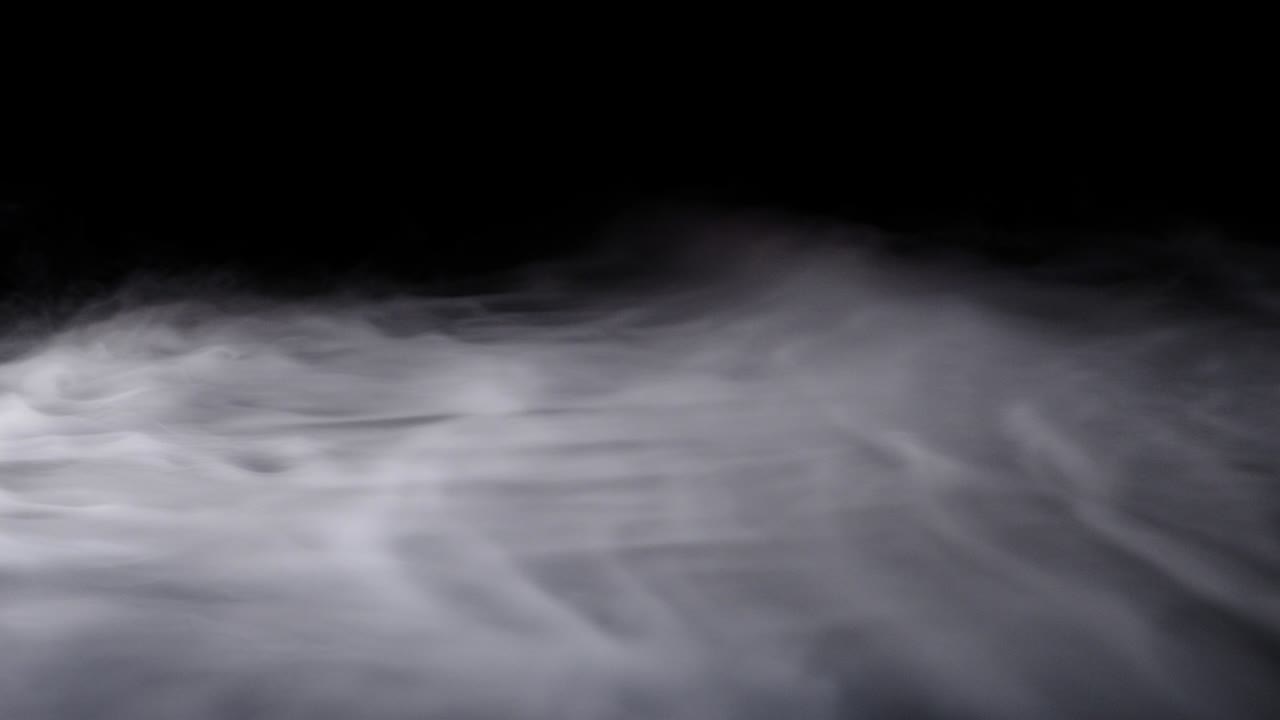 현실적인 건조 얼음 연기 구름 안개