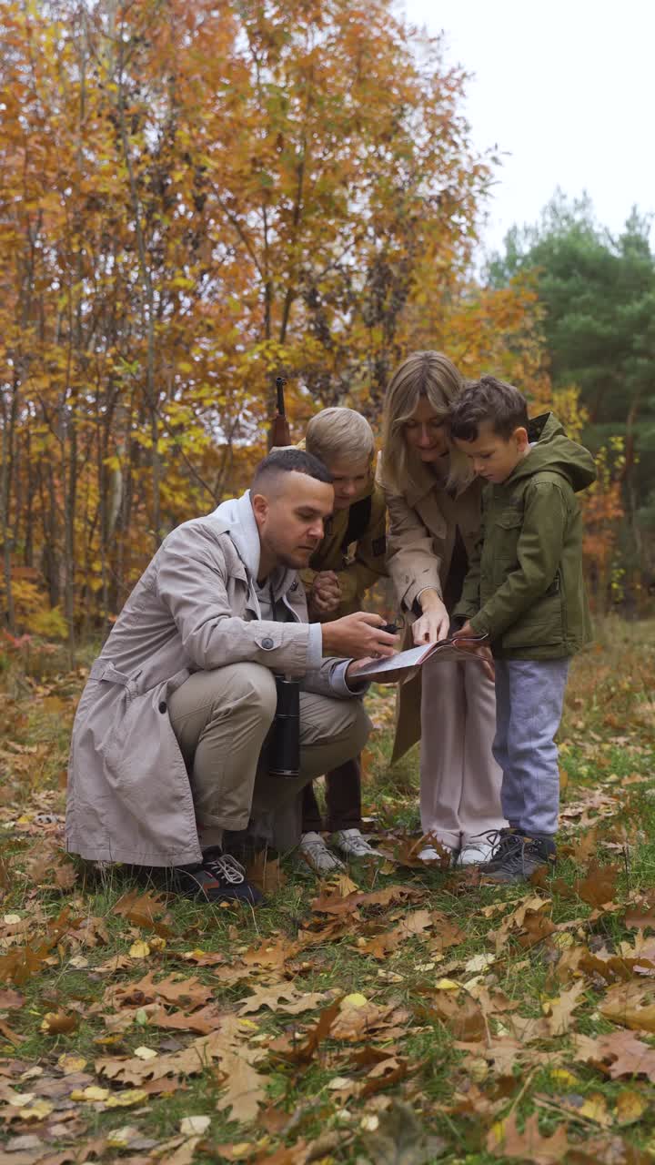 familia juntos al aire libre