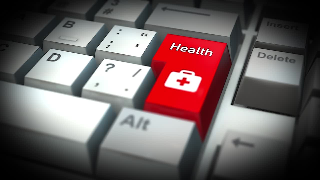 Health Button On Computer Keyboard
