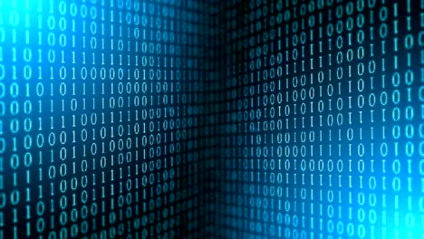 digital code number abstract background 4k looping footage