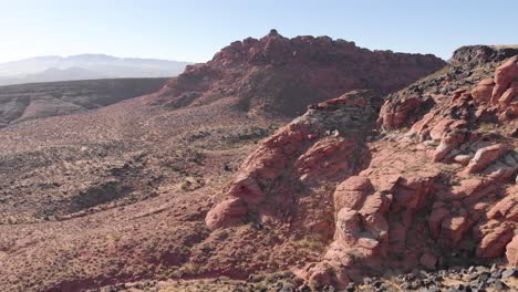 Rocas-Rojas-En-El-Sur-De-Utah-Vista-Aérea-De-Drones-4k