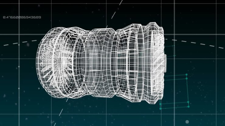 Digital 3D model of a turbine