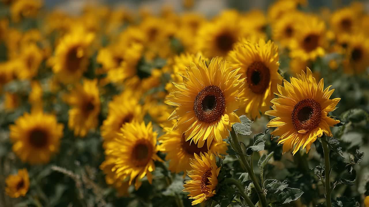 Campo di Girasoli Vibrante Catturato in Due Immagini: Uno Spettacolo Rigoglioso della Bellezza e Luminosità della Natura Sotto un Cielo Azzurro e Sereno