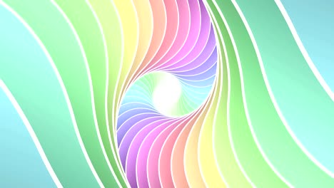 abstract elegant color curved spiral shapes seamless loop animated background