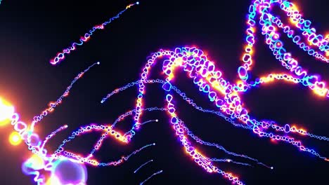 partículas brillantes abstractas