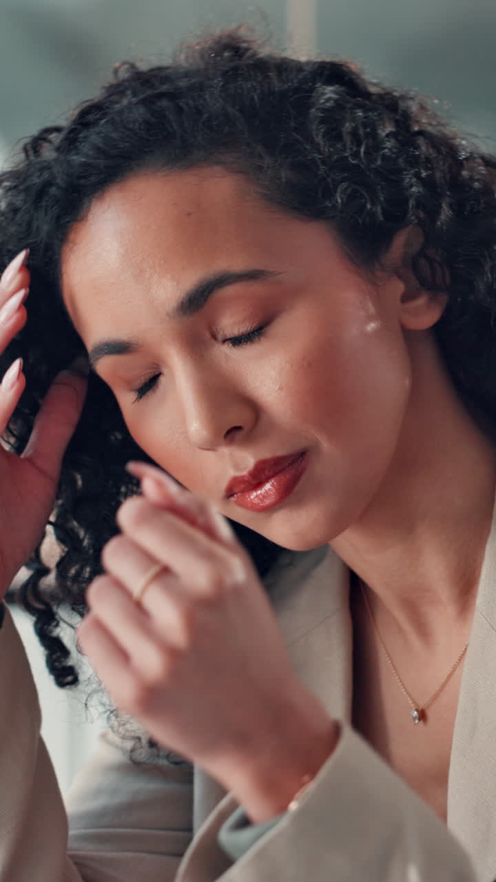 Young Woman Experiencing Stress and Fatigue
