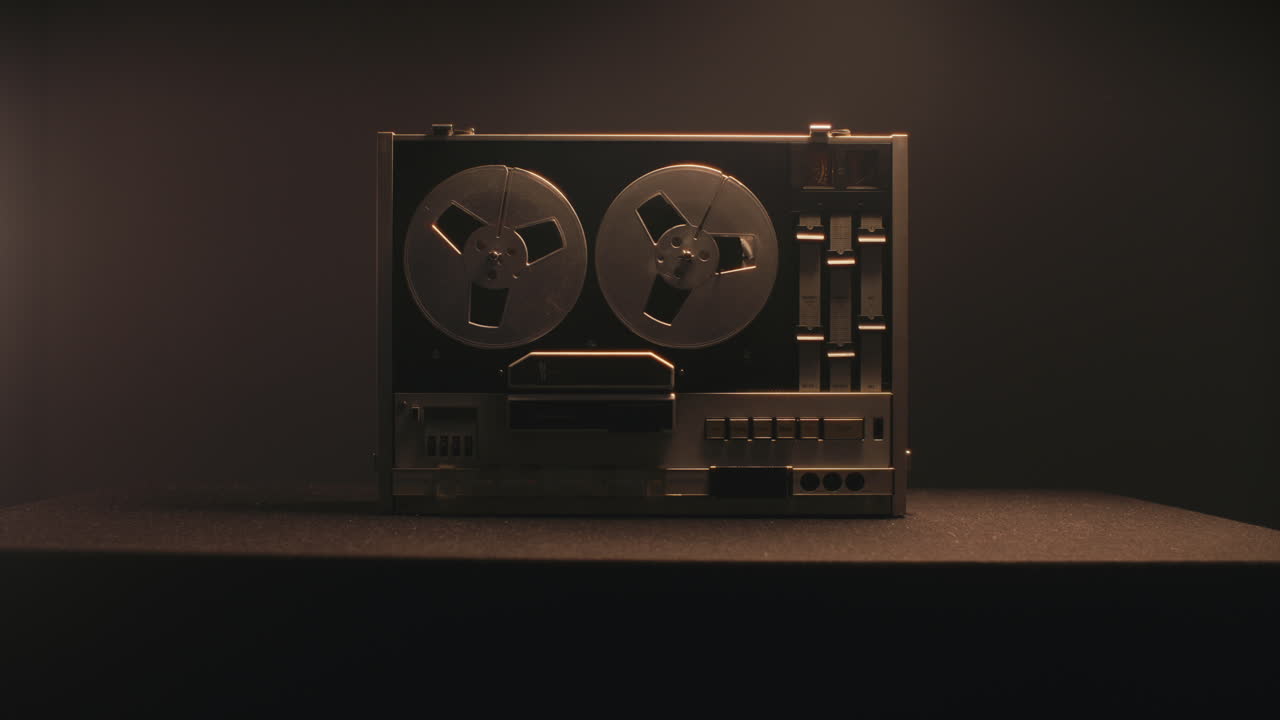 A vintage tape recorder