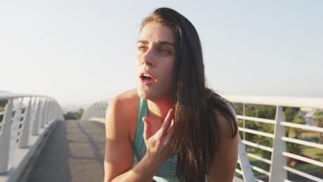 Young-woman-tired-after-running