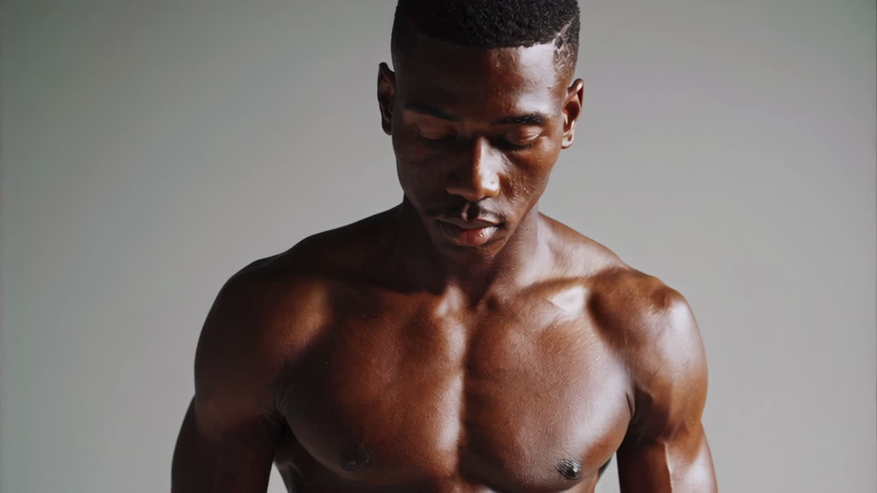 Muscular Man Portrait