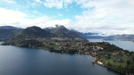 Flug-Nach-Bellagio,-Comer-See,-Italien