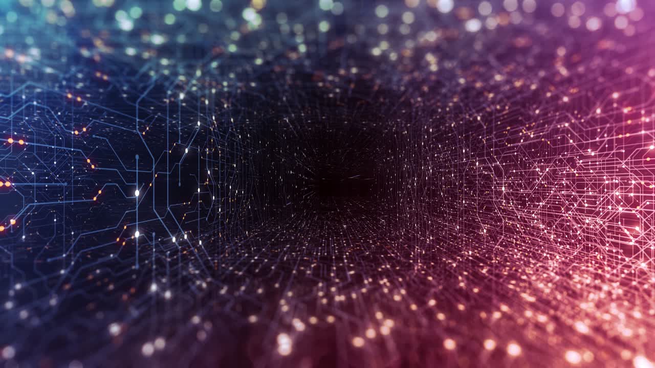 fondo del circuito de la placa base. virus detectado sobre la placa de circuito. gusano, ataque cibernético, antivirus, alerta de cortafuegos y concepto de advertencia de peligro. pcb futurista. render 3d, bucle sin costuras 4k.