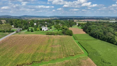 rural usa on early autumn day