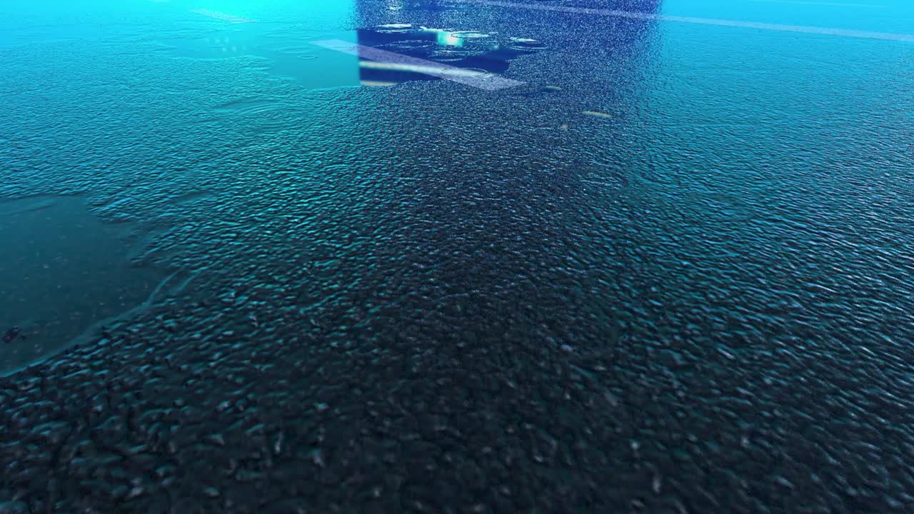 3d lluvia fuerte golpeando la carretera por la noche - 4k partículas de lluvia realistas (loopable) - día lluvioso en una calle colorida con tráfico - carretera húmeda por la noite - toma de ángulo bajo en la lluvia - lluvia y reflejo en la carretera - imagen en movimiento loopable - los ángeles