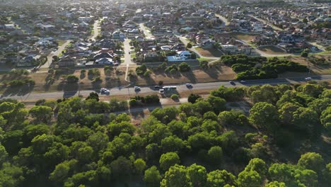 Vista-Aérea-Del-área-De-Spearwood-En-La-Ciudad-De-Perth,-Australia-Occidental