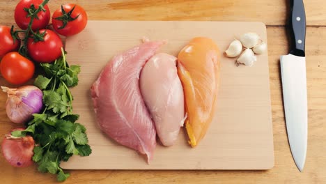preparing chicken and turkey breast